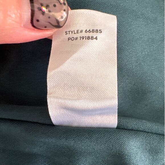 NWT Lulus Thoughts of Hue Emerald Green Surplice Maxi Dress Size L - Picture 7 of 12